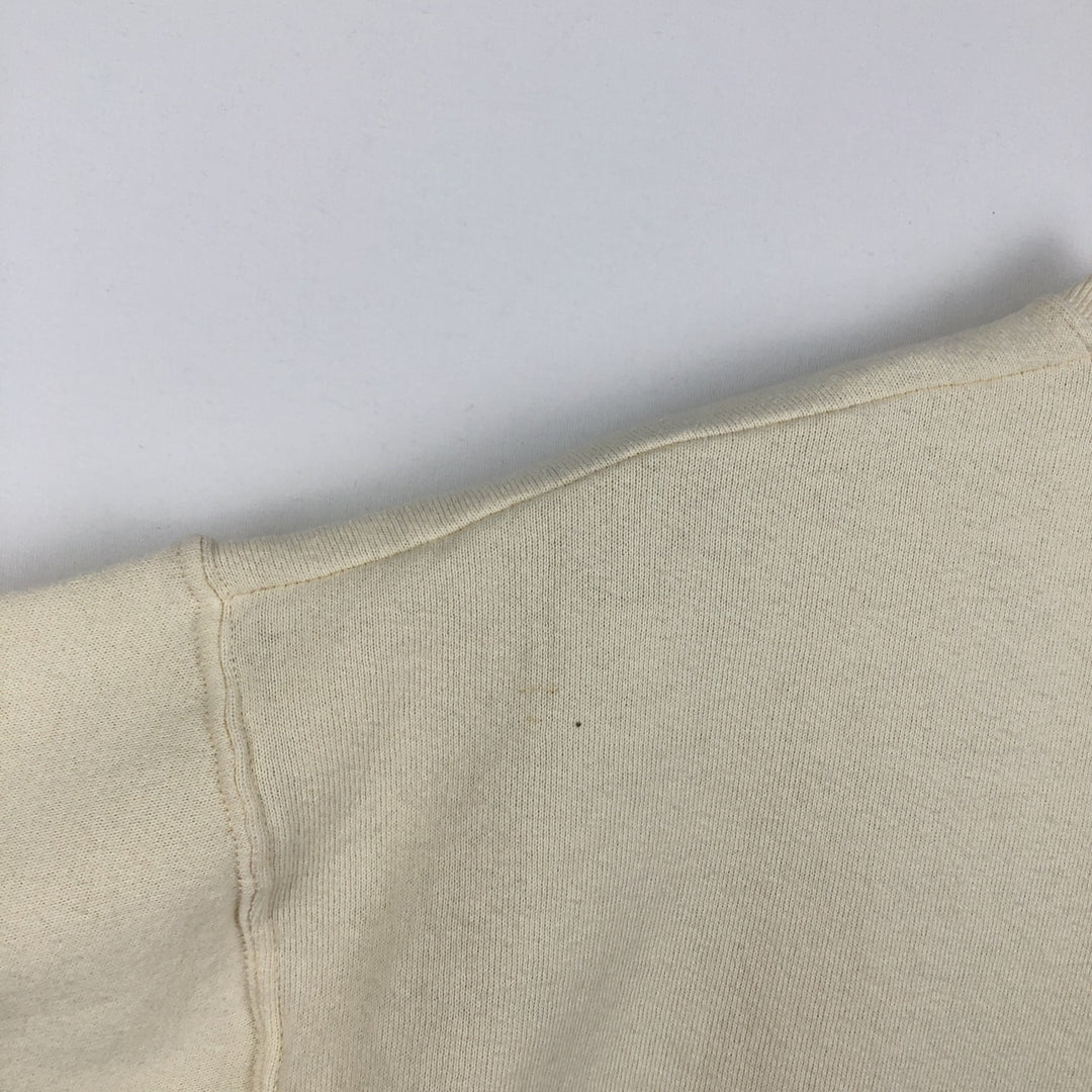 90'S Fruit of the Loom Floral Sunflower Pattern Print Sweatshirt, Made in USA, Men's Size L (approx.), Vintage cotton unbleached Vintage Second Hand