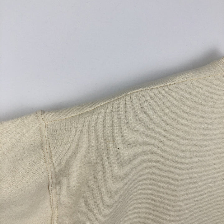 90'S Fruit of the Loom Floral Sunflower Pattern Print Sweatshirt, Made in USA, Men's Size L (approx.), Vintage cotton unbleached Vintage Second Hand