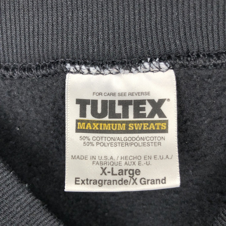 Vintage 90'S Tultex blank sweatshirt, made in the USA, men's size XL. cotton black type Vintage Second Hand