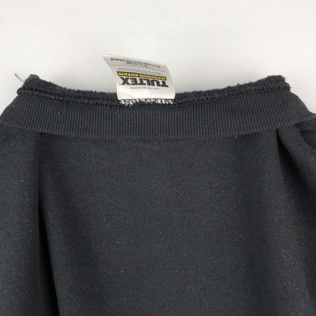 Vintage 90'S Tultex blank sweatshirt, made in the USA, men's size XL. cotton black type Vintage Second Hand