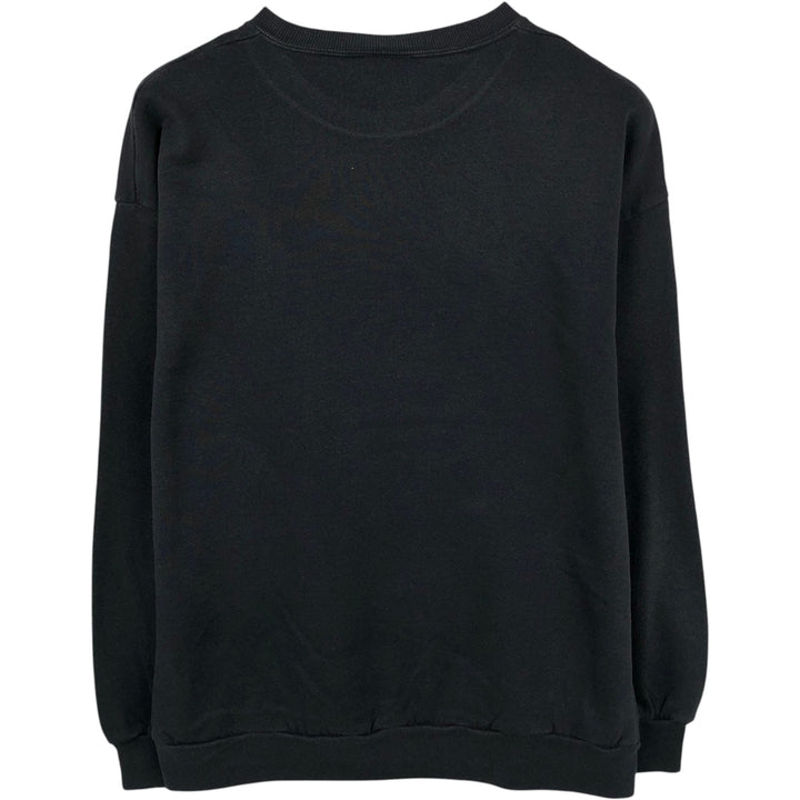 90'S Jerzees Plain Blank Sweatshirt Trainer Made in USA Men's XL Vintage cotton black type Vintage Second Hand