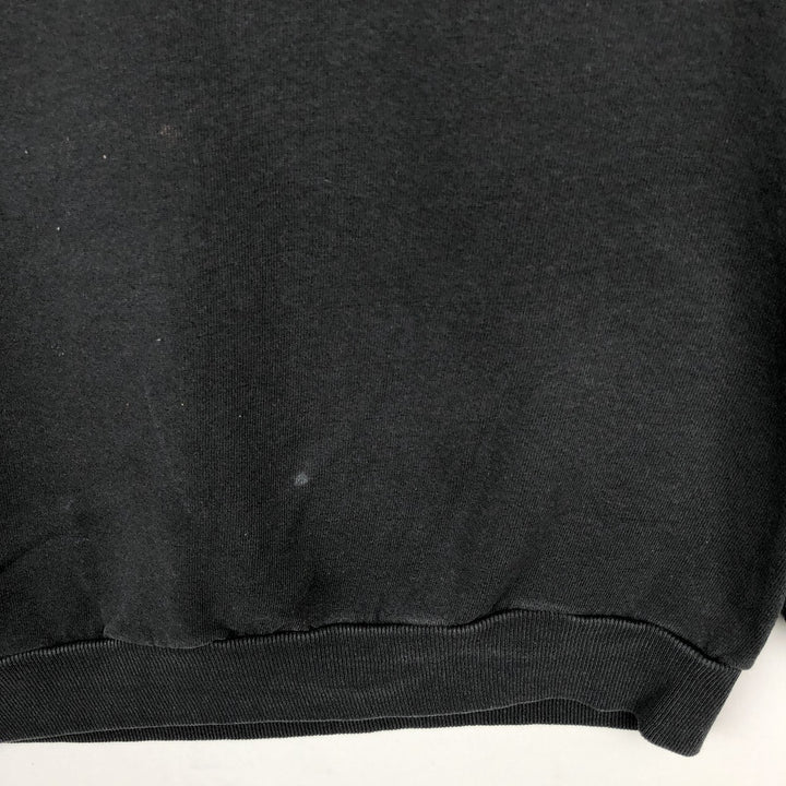 90'S Jerzees Plain Blank Sweatshirt Trainer Made in USA Men's XL Vintage cotton black type Vintage Second Hand