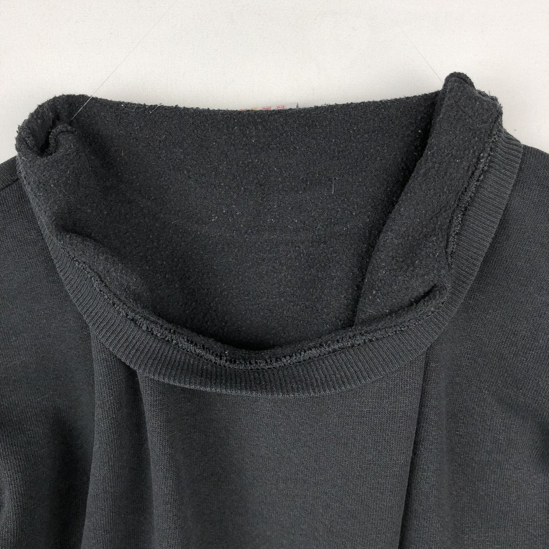 90'S Jerzees Plain Blank Sweatshirt Trainer Made in USA Men's XL Vintage cotton black type Vintage Second Hand