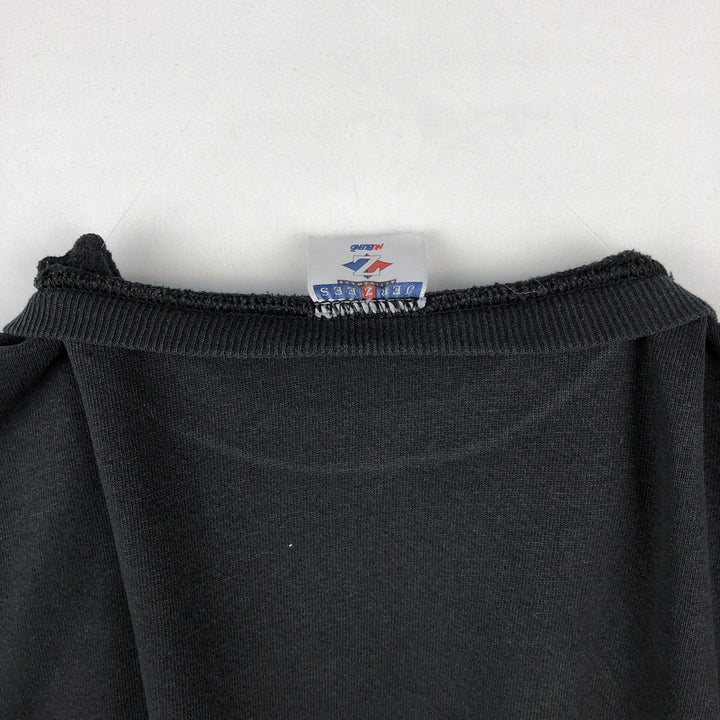 90'S Jerzees Plain Blank Sweatshirt Trainer Made in USA Men's XL Vintage cotton black type Vintage Second Hand