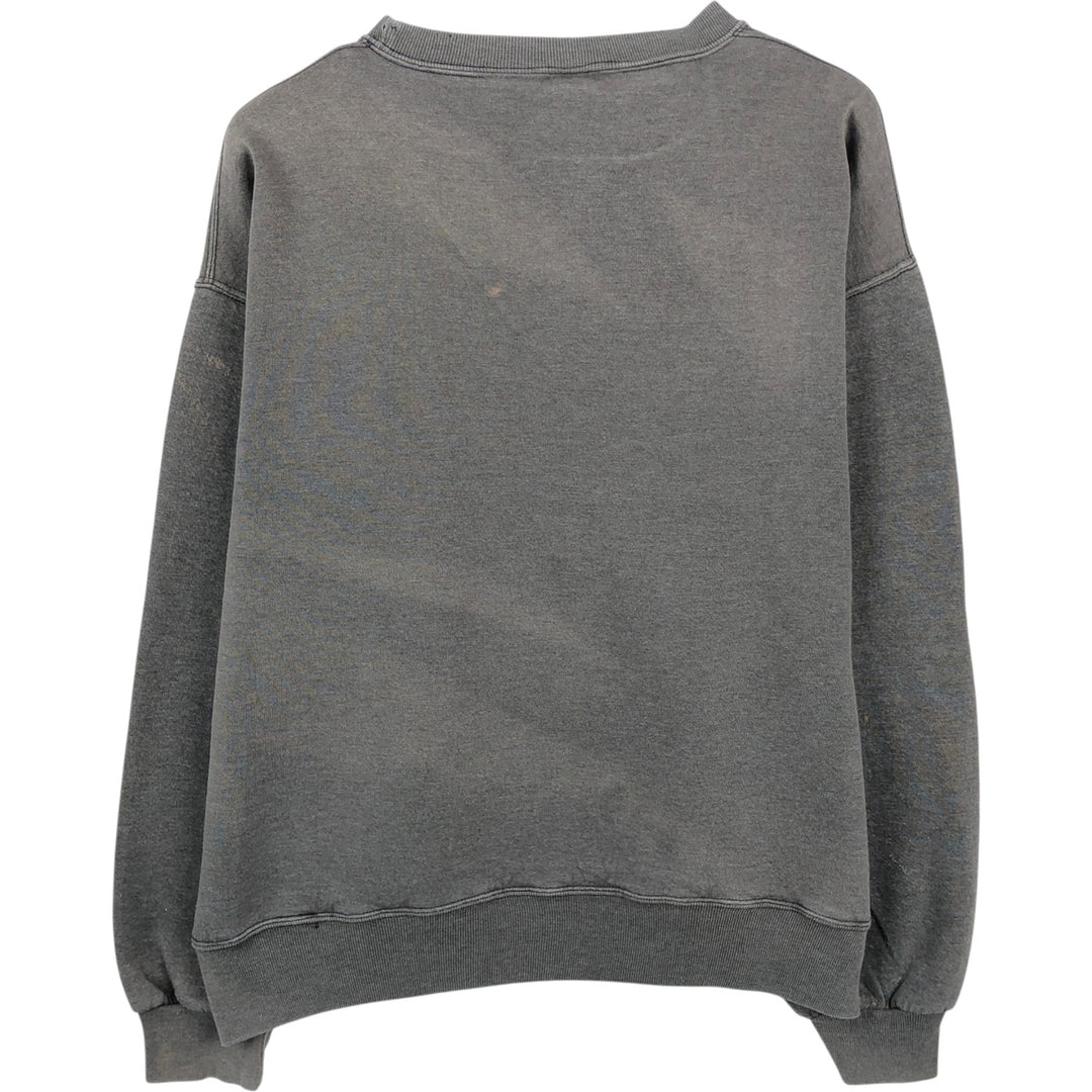 90'S Russell plain blank sweatshirt, sweatshirt, men's size L, vintage cotton gray type Vintage Second Hand