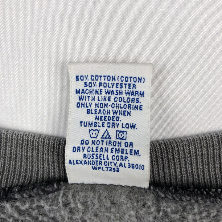 90'S Russell plain blank sweatshirt, sweatshirt, men's size L, vintage cotton gray type Vintage Second Hand
