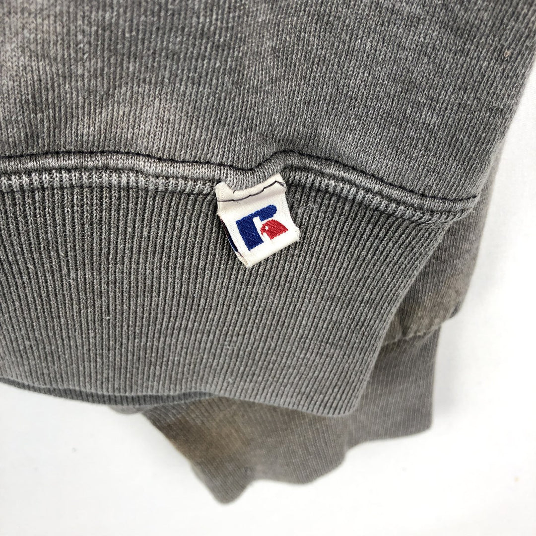 90'S Russell plain blank sweatshirt, sweatshirt, men's size L, vintage cotton gray type Vintage Second Hand