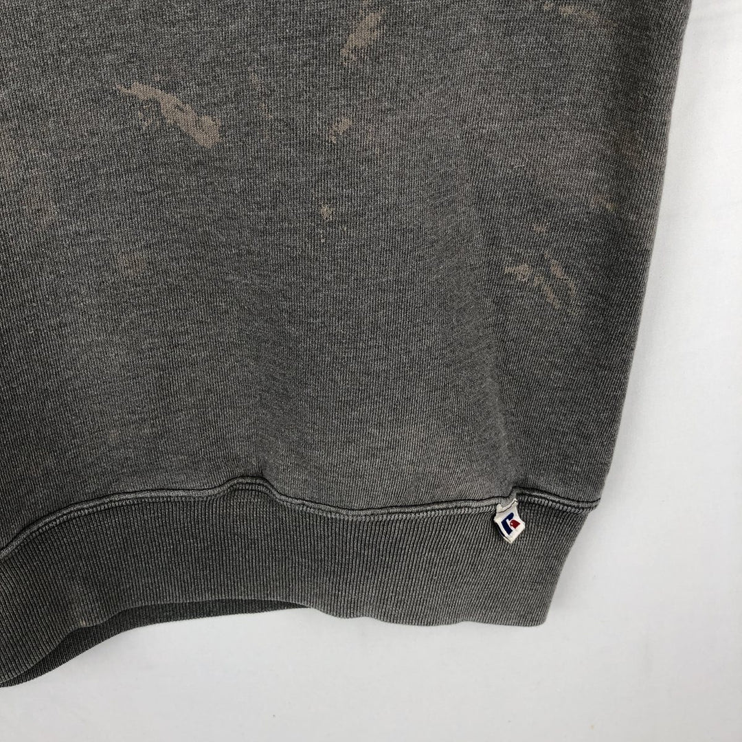 90'S Russell plain blank sweatshirt, sweatshirt, men's size L, vintage cotton gray type Vintage Second Hand