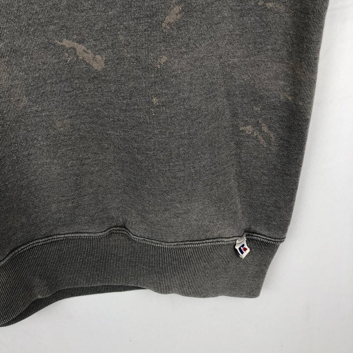 90'S Russell plain blank sweatshirt, sweatshirt, men's size L, vintage cotton gray type Vintage Second Hand