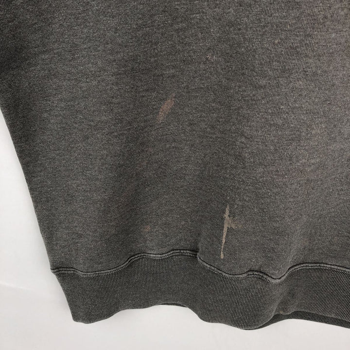 90'S Russell plain blank sweatshirt, sweatshirt, men's size L, vintage cotton gray type Vintage Second Hand