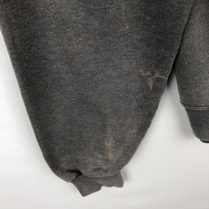90'S Russell plain blank sweatshirt, sweatshirt, men's size L, vintage cotton gray type Vintage Second Hand