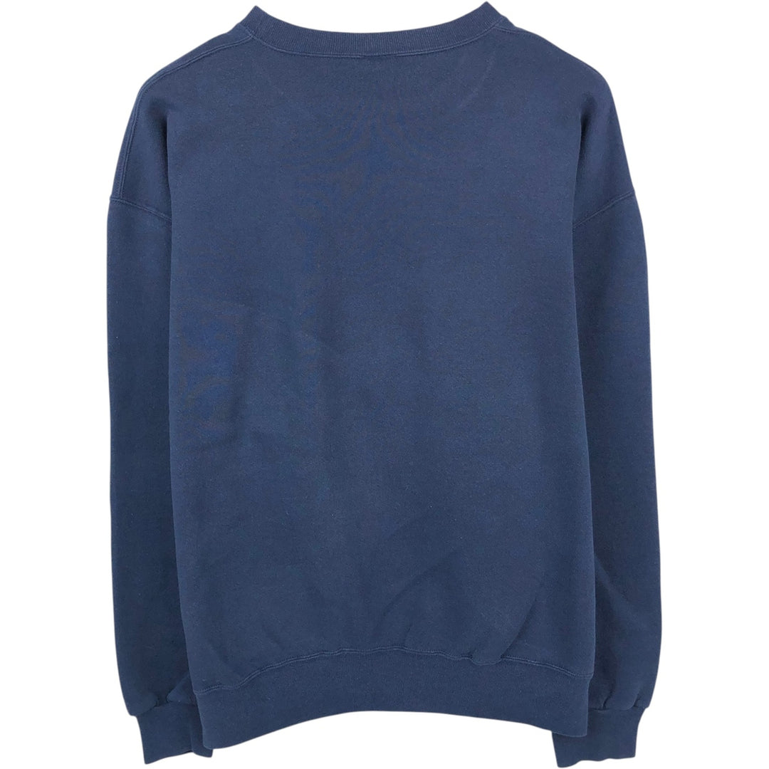90'S Russell plain blank sweatshirt, sweatshirt, men's XL size, vintage cotton navy blue type Vintage Second Hand