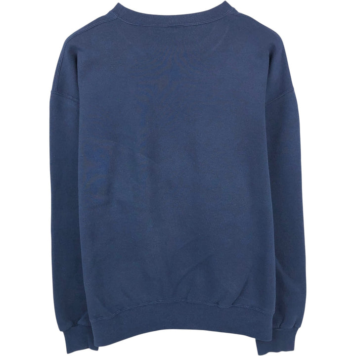 90'S Russell plain blank sweatshirt, sweatshirt, men's XL size, vintage cotton navy blue type Vintage Second Hand