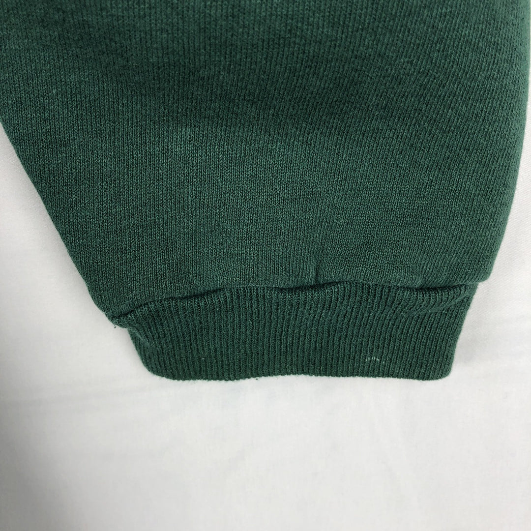 90'S Russell Henley Neck Plain Blank Sweatshirt, Made in USA, Men's XL Equivalent, Vintage cotton green type Vintage Second Hand