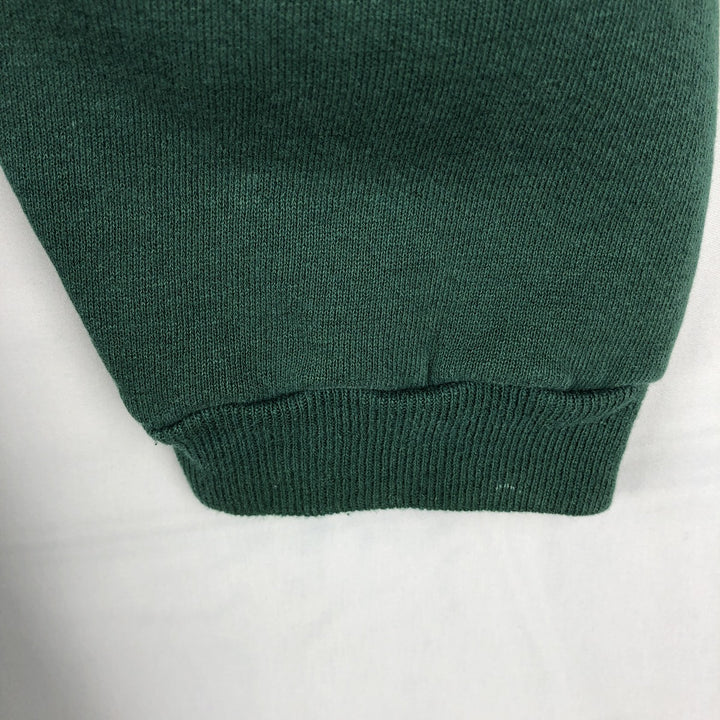 90'S Russell Henley Neck Plain Blank Sweatshirt, Made in USA, Men's XL Equivalent, Vintage cotton green type Vintage Second Hand