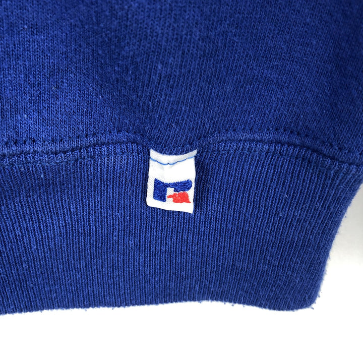 90'S Russell plain blank sweatshirt, sweatshirt, made in USA, men's size M, vintage cotton blue type Vintage Second Hand
