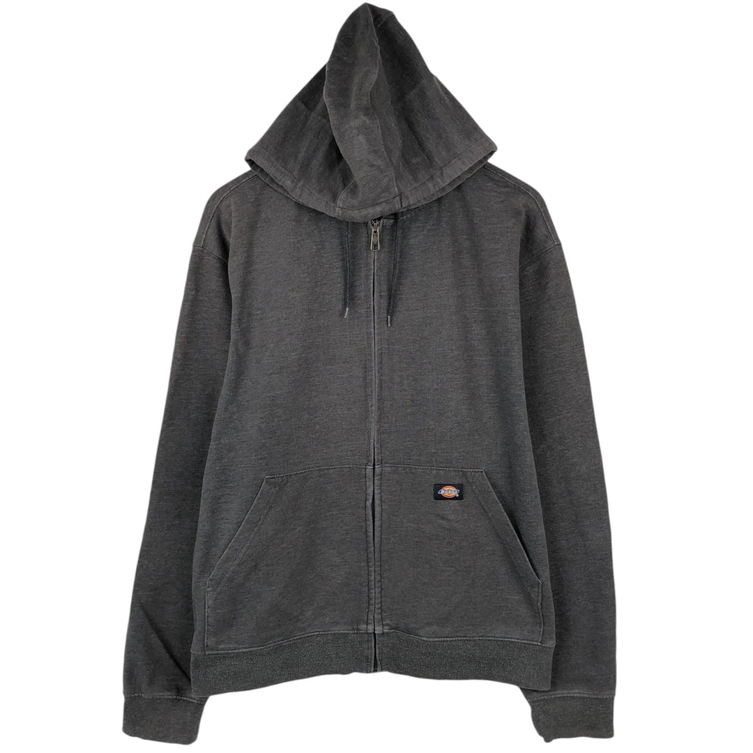 Dickies Sweat Full Zip Hoodie Men's XL cotton gray type Vintage Second Hand