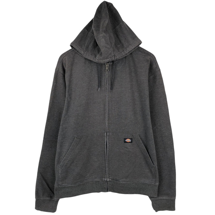 Dickies Sweat Full Zip Hoodie Men's XL cotton gray type Vintage Second Hand