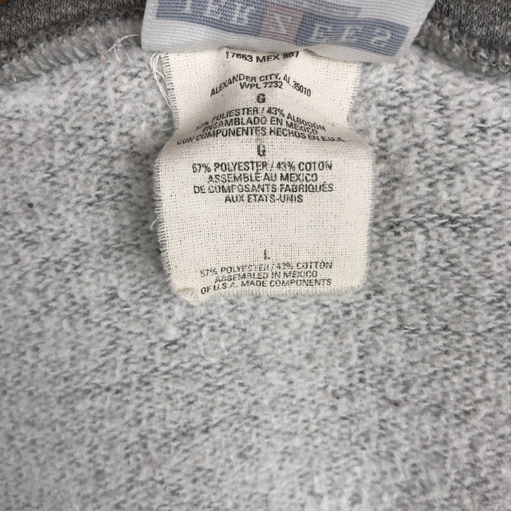 Vintage 90s-00'S Jerzees full-zip sweatshirt hoodie, size L, men's polyester gray type Vintage Second Hand