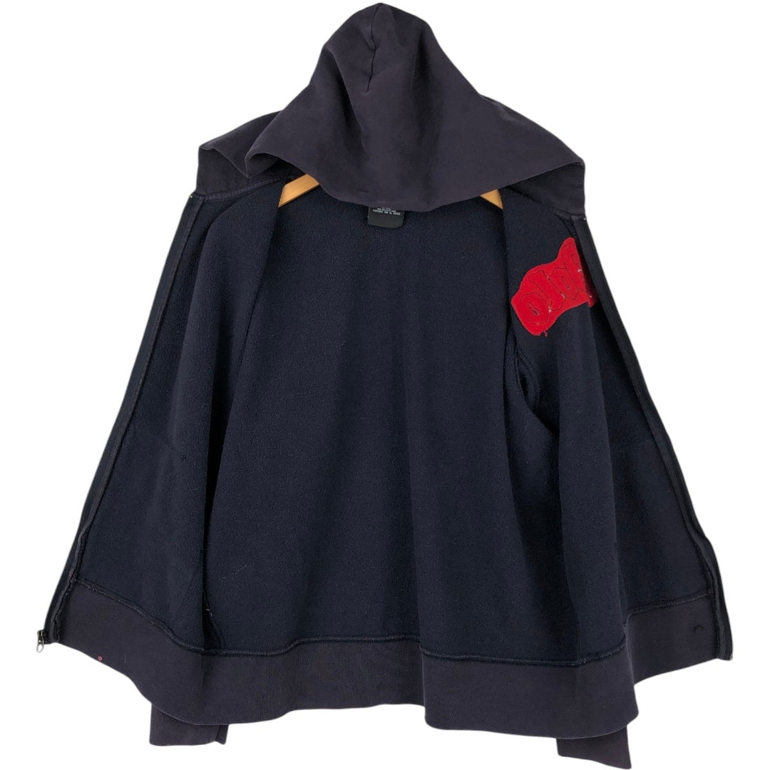 Ralph Lauren Polo Jeans Company full-zip sweatshirt hoodie, size M cotton Purple type blue-purple Vintage Second Hand
