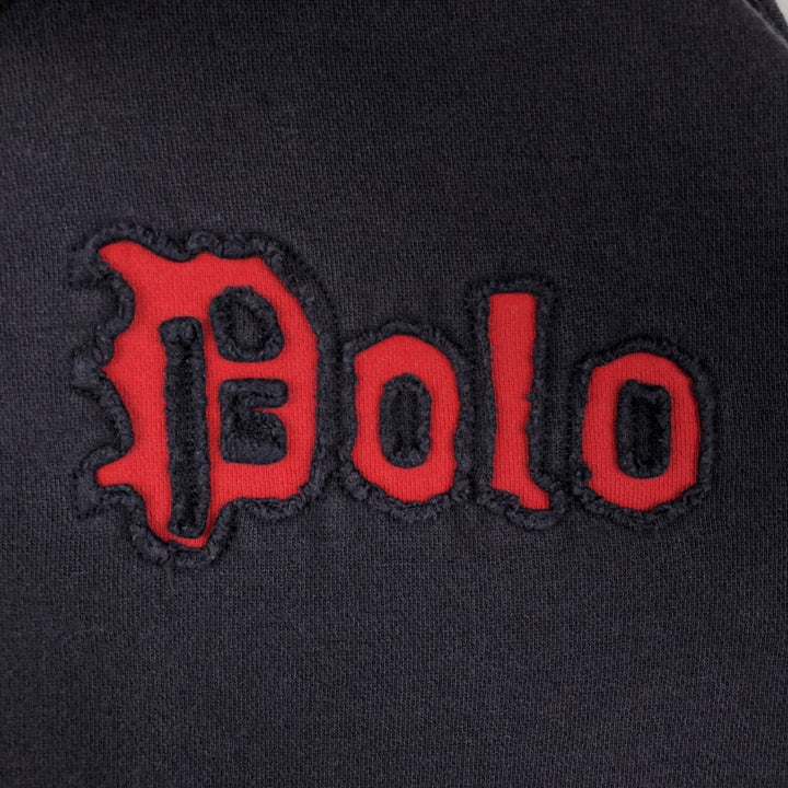 Ralph Lauren Polo Jeans Company full-zip sweatshirt hoodie, size M cotton Purple type blue-purple Vintage Second Hand
