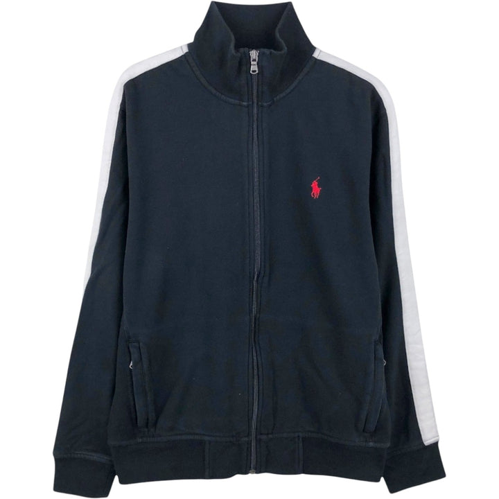 Ralph Lauren POLO by Ralph Lauren full zip sweatshirt, men's size M cotton black type Vintage Second Hand