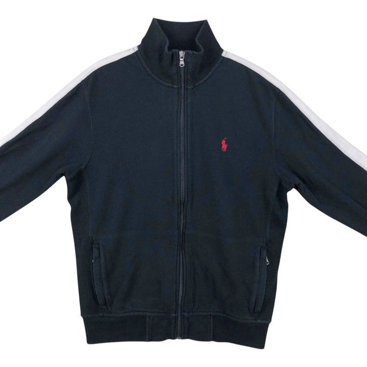 Ralph Lauren POLO by Ralph Lauren full zip sweatshirt, men's size M cotton black type Vintage Second Hand
