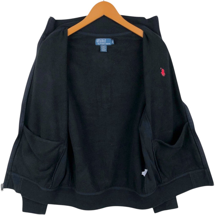 Ralph Lauren POLO by Ralph Lauren full zip sweatshirt, men's size M cotton black type Vintage Second Hand