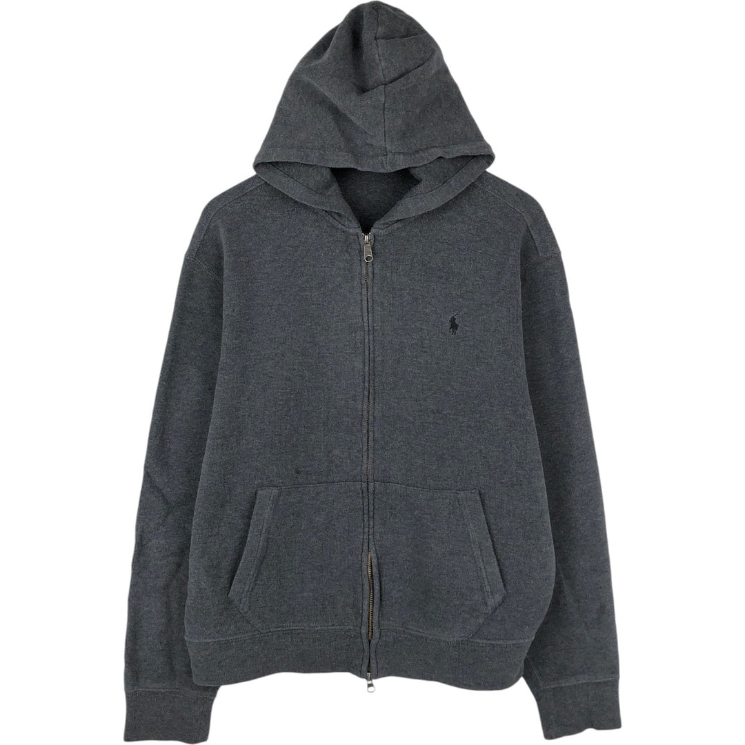 Ralph Lauren POLO RALPH LAUREN Sweat Full Zip Hoodie Men's L size cotton gray type Vintage Second Hand