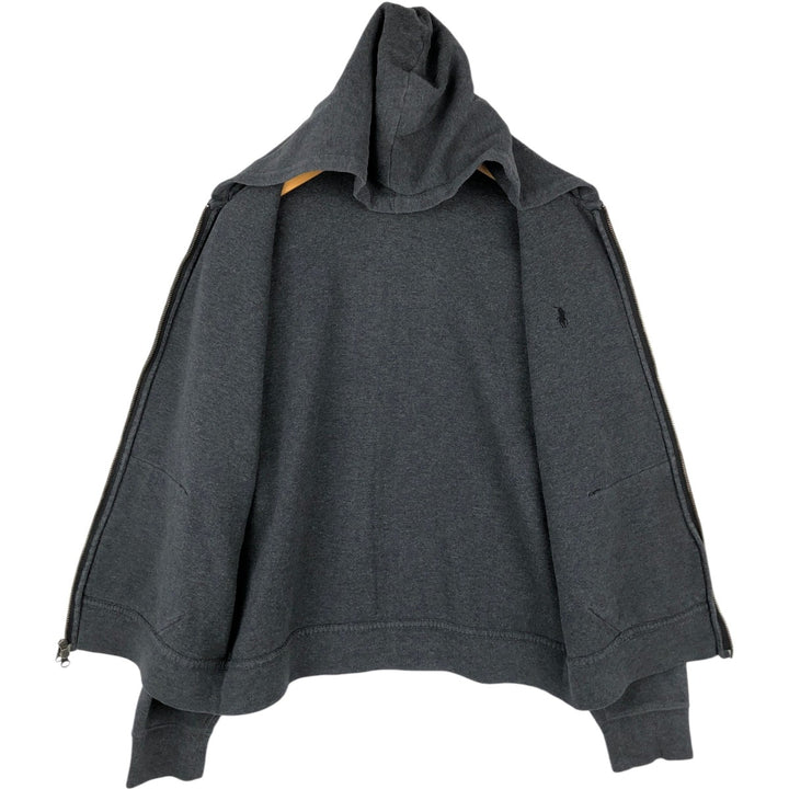 Ralph Lauren POLO RALPH LAUREN Sweat Full Zip Hoodie Men's L size cotton gray type Vintage Second Hand