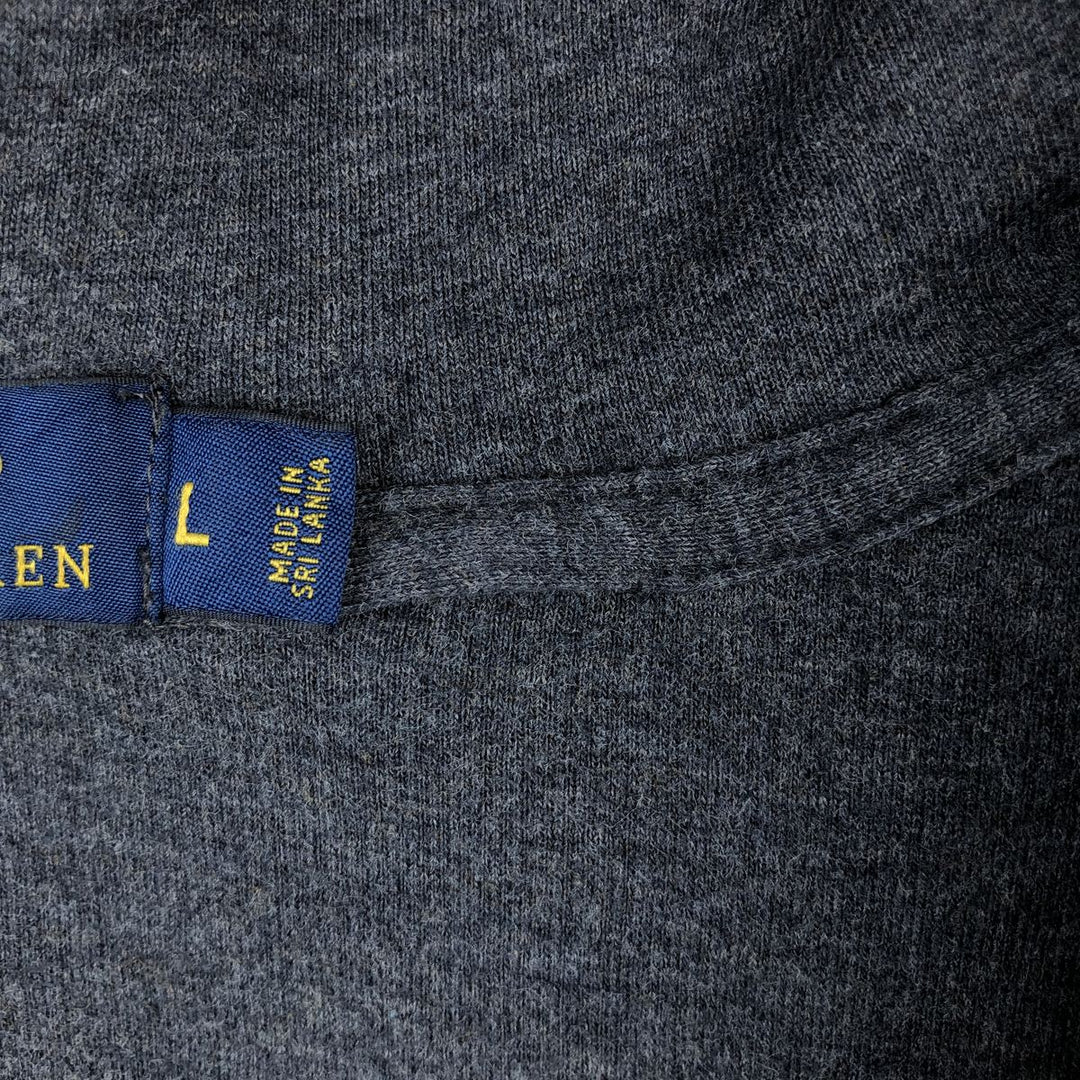 Ralph Lauren POLO RALPH LAUREN Sweat Full Zip Hoodie Men's L size cotton gray type Vintage Second Hand