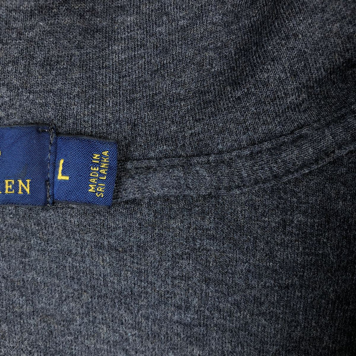 Ralph Lauren POLO RALPH LAUREN Sweat Full Zip Hoodie Men's L size cotton gray type Vintage Second Hand