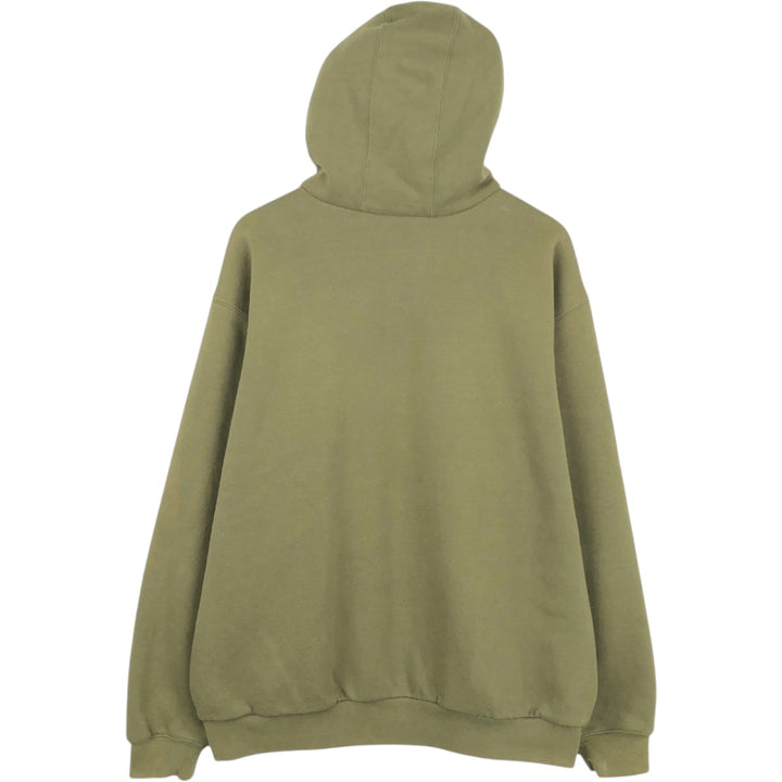 Carhartt Sweat Full Zip Hoodie Men's XL cotton Khaki type Vintage Second Hand