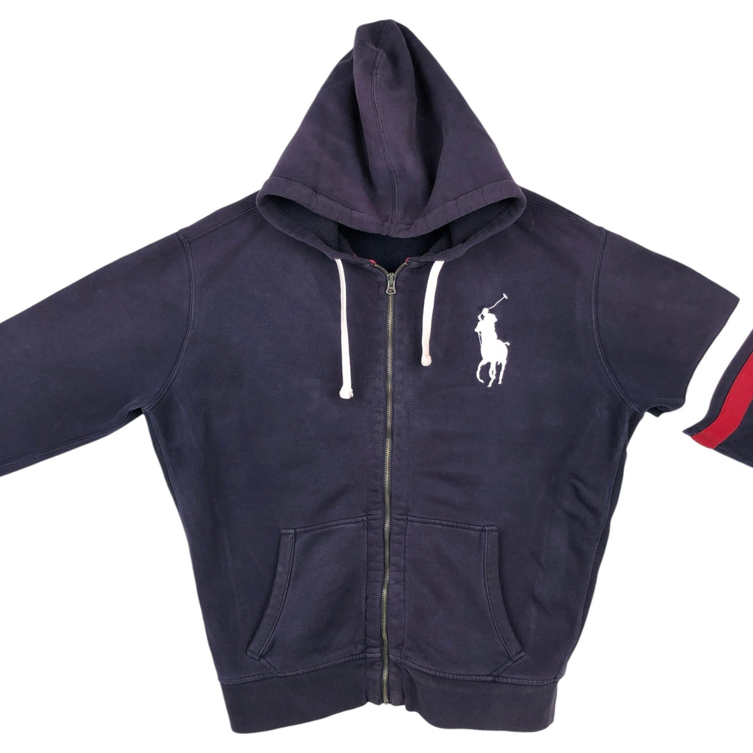 Ralph Lauren POLO by Ralph Lauren Big Pony Full-Zip Hoodie, Men's XL cotton navy blue type Vintage Second Hand