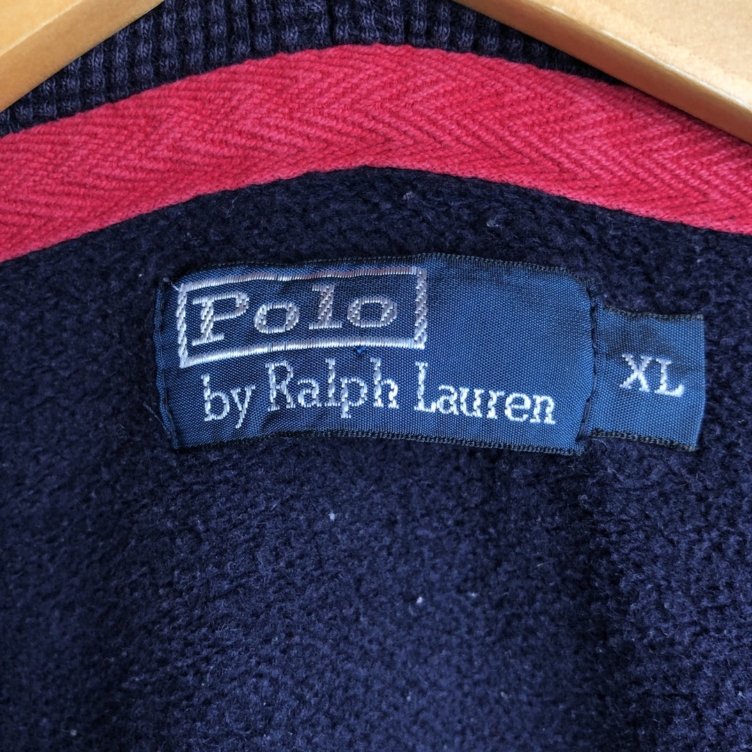 Ralph Lauren POLO by Ralph Lauren Big Pony Full-Zip Hoodie, Men's XL cotton navy blue type Vintage Second Hand