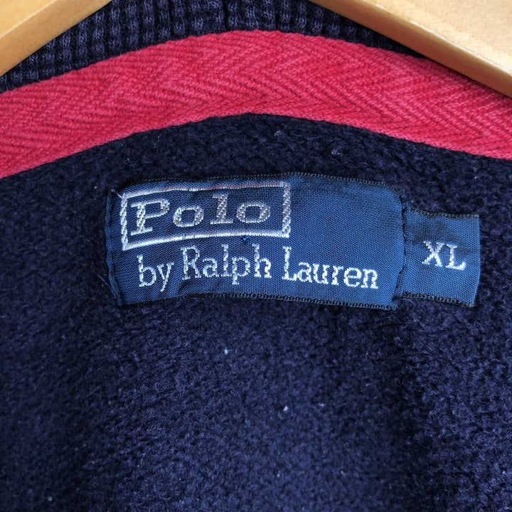 Ralph Lauren POLO by Ralph Lauren Big Pony Full-Zip Hoodie, Men's XL cotton navy blue type Vintage Second Hand