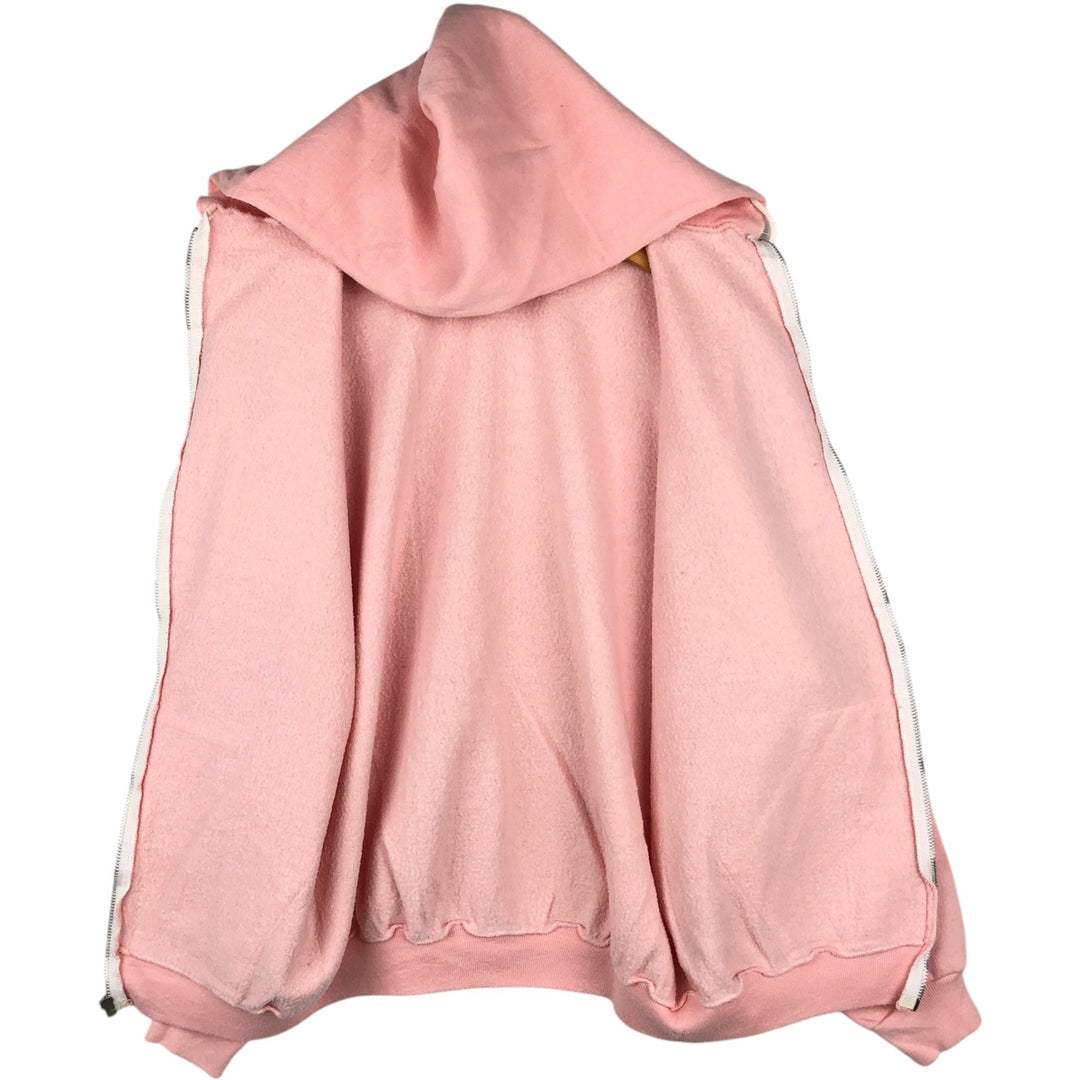 Vintage Russell Athletic full-zip sweatshirt, size L, men's. polyester pink type Vintage Second Hand