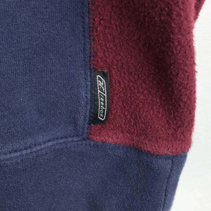Reebok logo sweatshirt, men's size L cotton navy blue type Vintage Second Hand