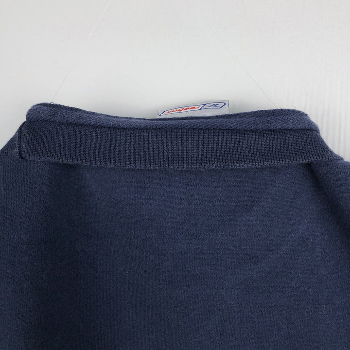 Reebok logo sweatshirt, men's size L cotton navy blue type Vintage Second Hand