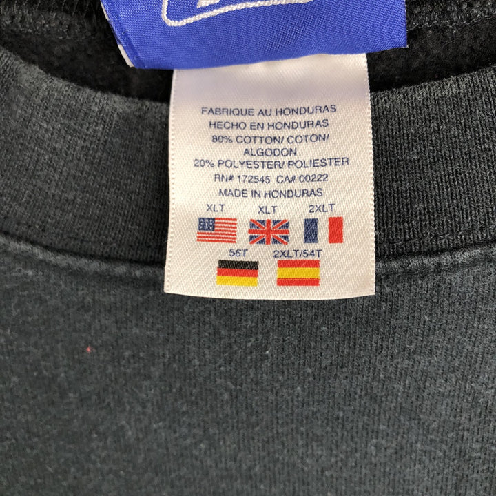 90'S Reebok One-Point Logo Sweatshirt, Men's Size XL (Equivalent), Vintage cotton black type Vintage Second Hand