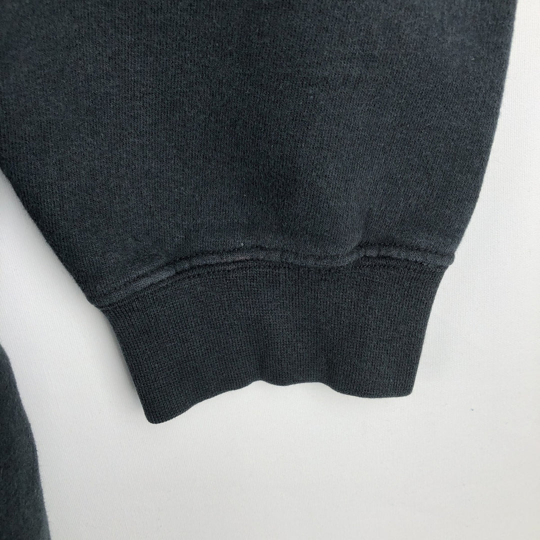 90'S Reebok One-Point Logo Sweatshirt, Men's Size XL (Equivalent), Vintage cotton black type Vintage Second Hand