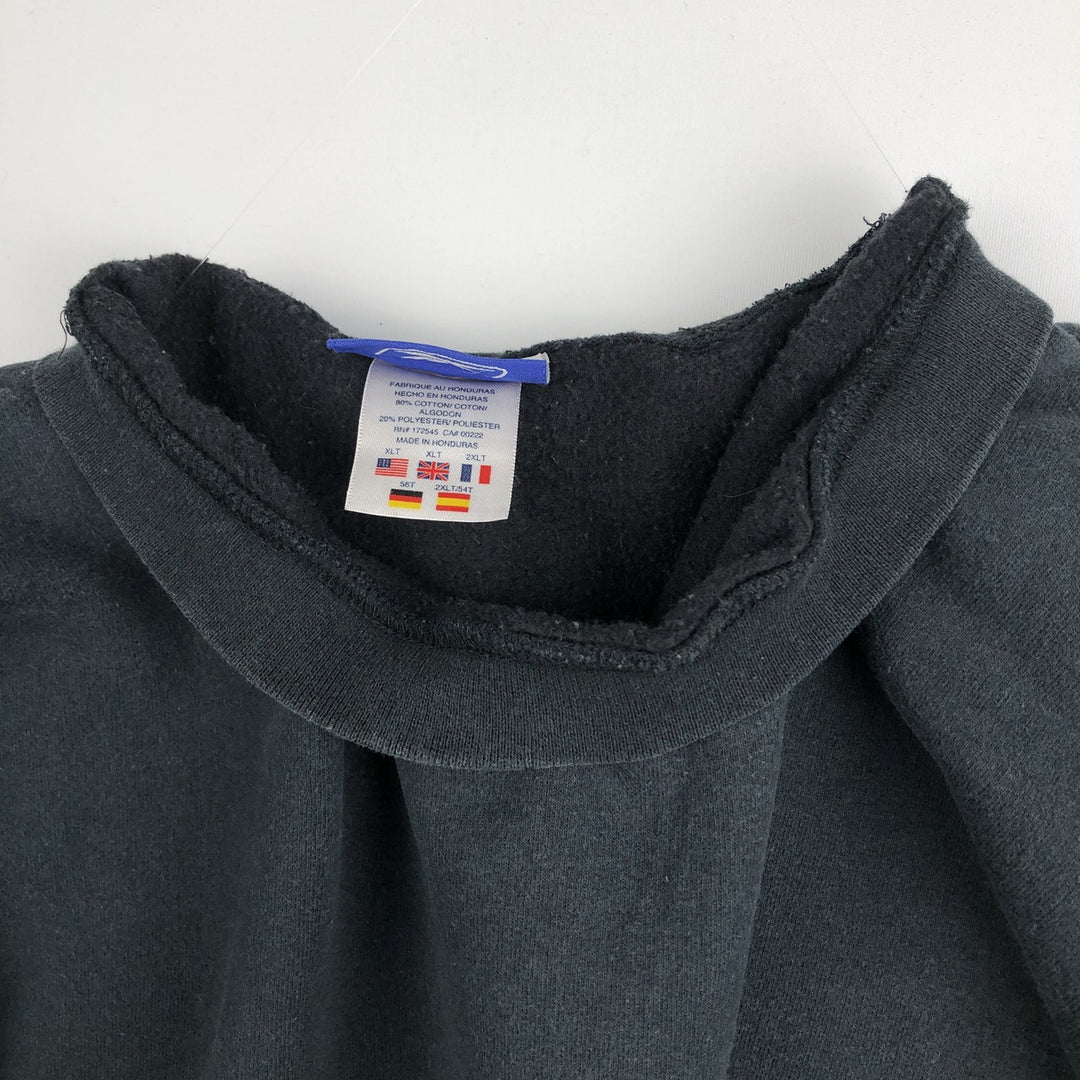 90'S Reebok One-Point Logo Sweatshirt, Men's Size XL (Equivalent), Vintage cotton black type Vintage Second Hand