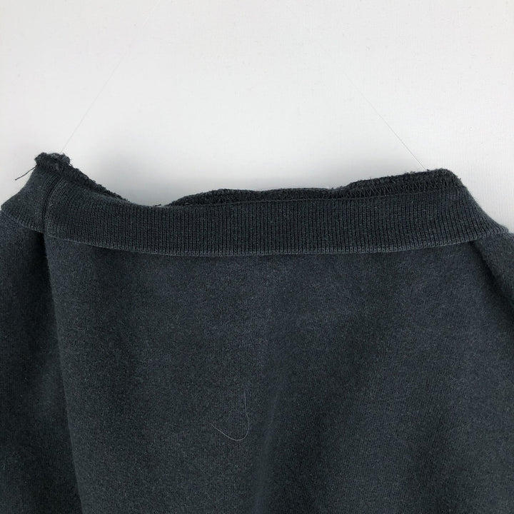 90'S Reebok One-Point Logo Sweatshirt, Men's Size XL (Equivalent), Vintage cotton black type Vintage Second Hand