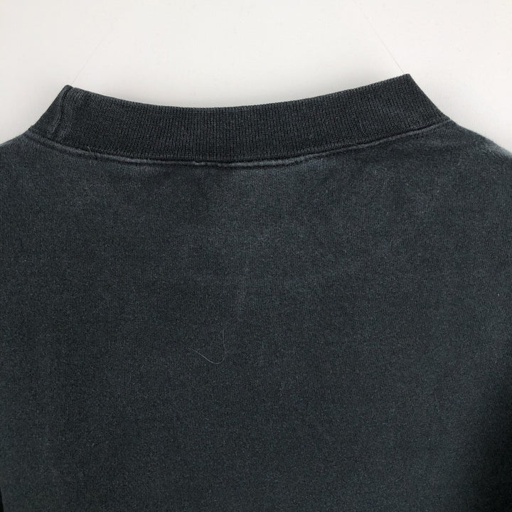 90'S Reebok One-Point Logo Sweatshirt, Men's Size XL (Equivalent), Vintage cotton black type Vintage Second Hand