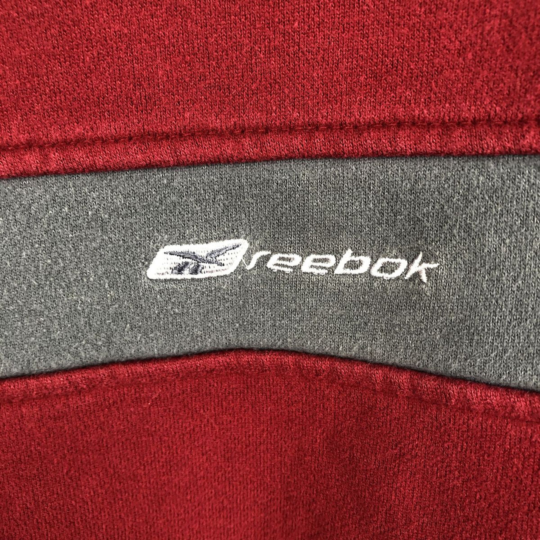 Reebok logo sweatshirt, men's size XL cotton red type Vintage Second Hand