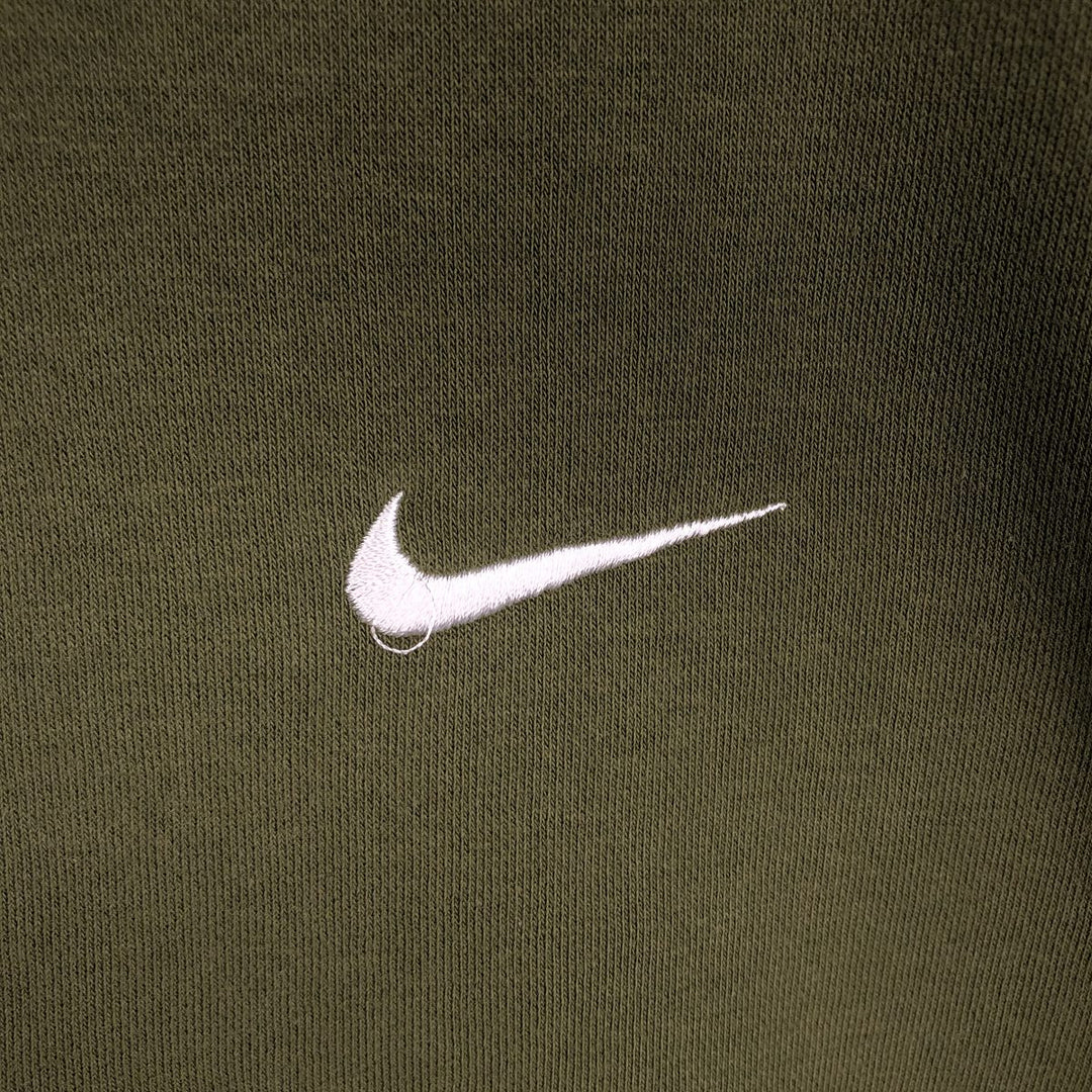 Nike One Point Logo Sweatshirt, Trainer, Men's Size L cotton Khaki type Vintage Second Hand