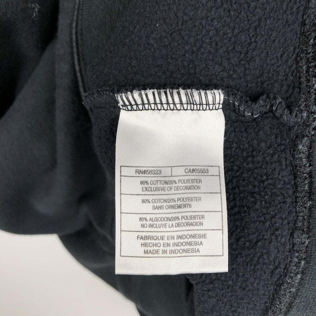 2000'S Nike One-Point Logo Sweatshirt, Made in Indonesia, Men's XL (approx.) cotton black type Vintage Second Hand