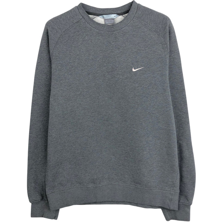 90s-00'S Nike One-Point Logo Sweatshirt, Men's Size M (approx.) cotton gray type Vintage Second Hand