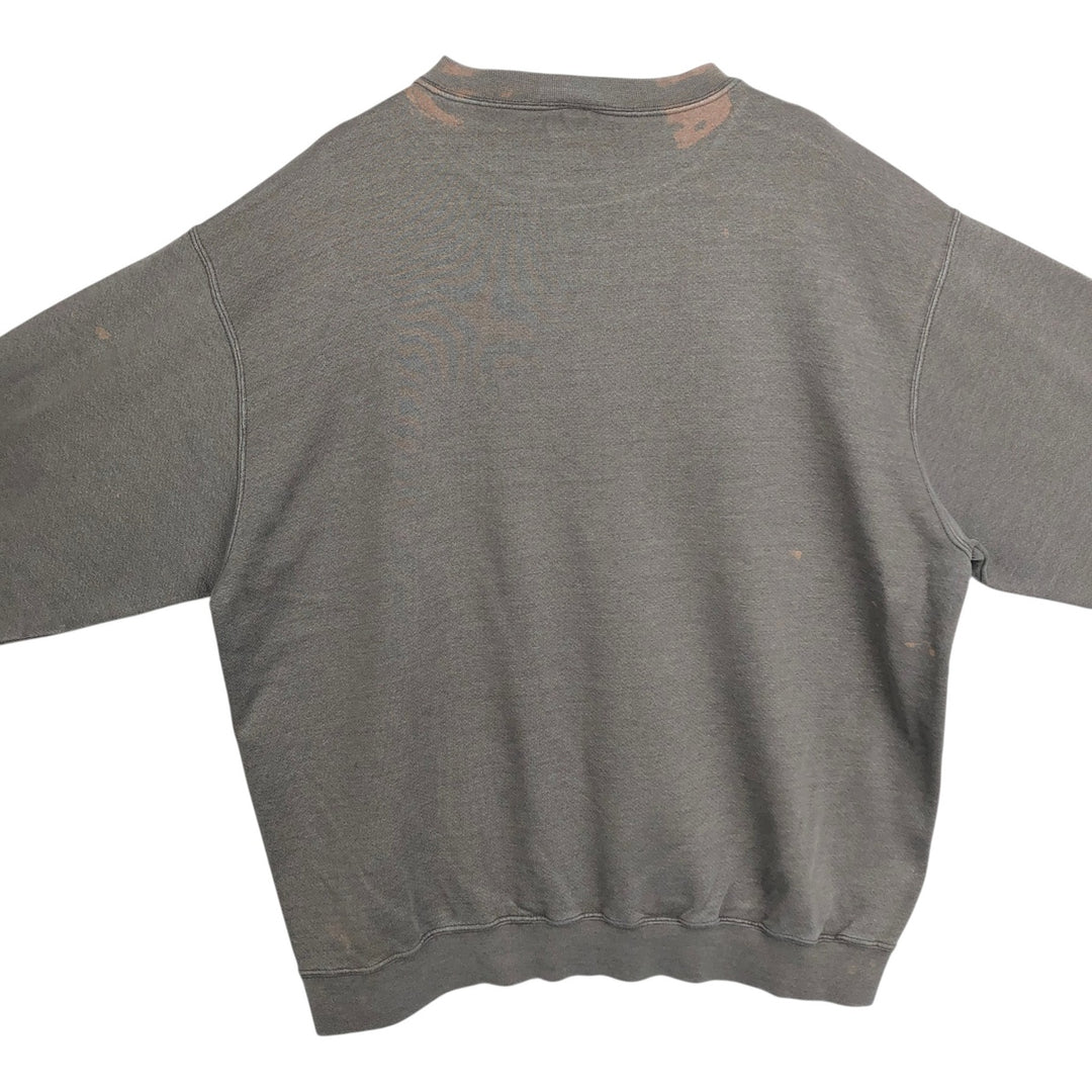 Nike logo sweatshirt, sweatshirt, men's size XL cotton Charcoal Vintage Second Hand