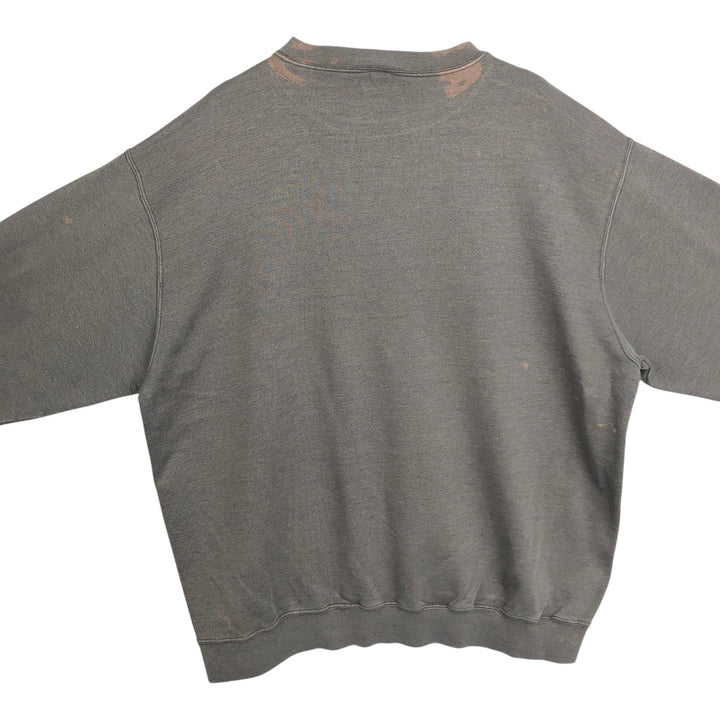 Nike logo sweatshirt, sweatshirt, men's size XL cotton Charcoal Vintage Second Hand